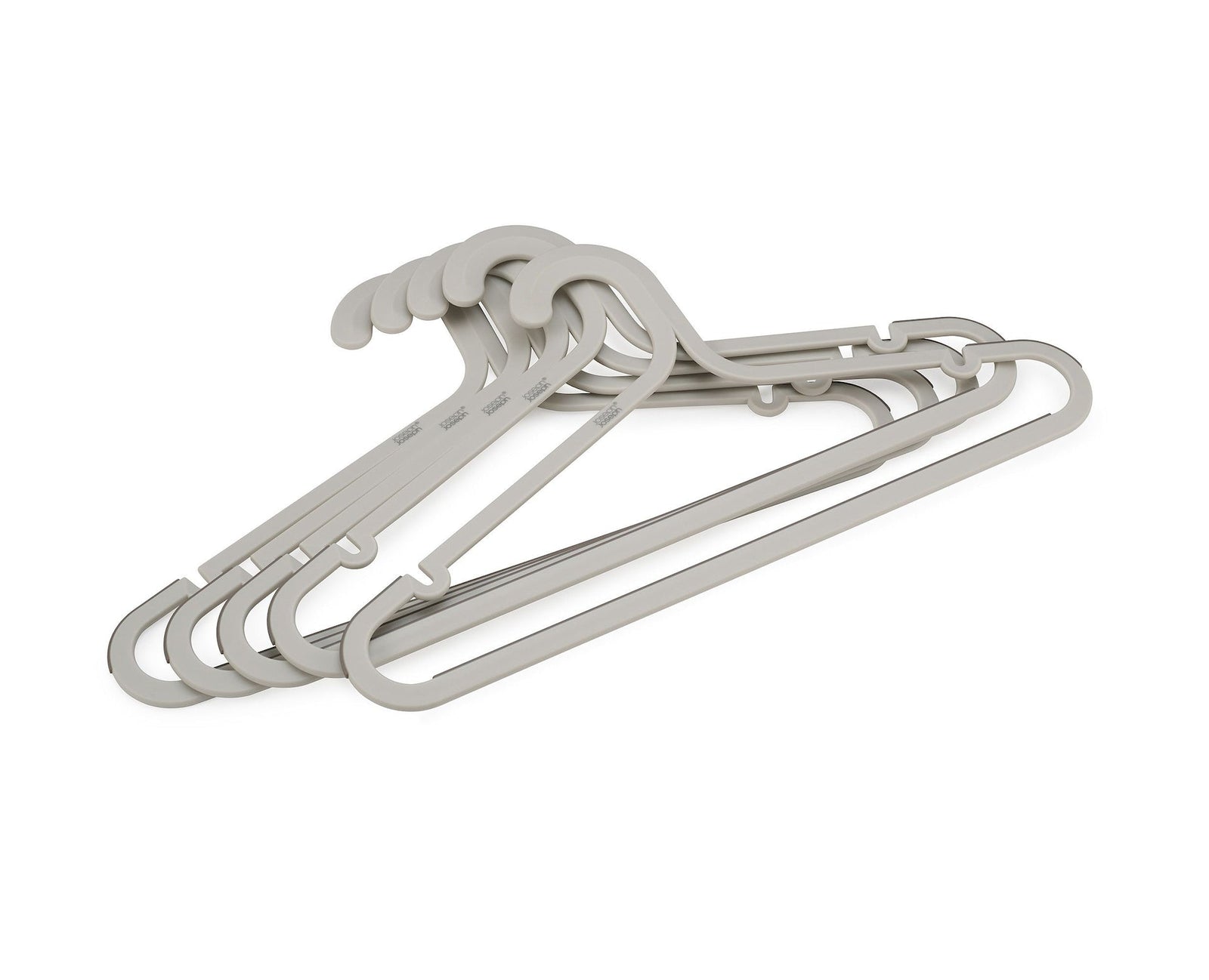 & Orderly Anti-Tangle Anti-Slip Garment Hangers, Ecru, 5-pk Q1A4 - product image 1