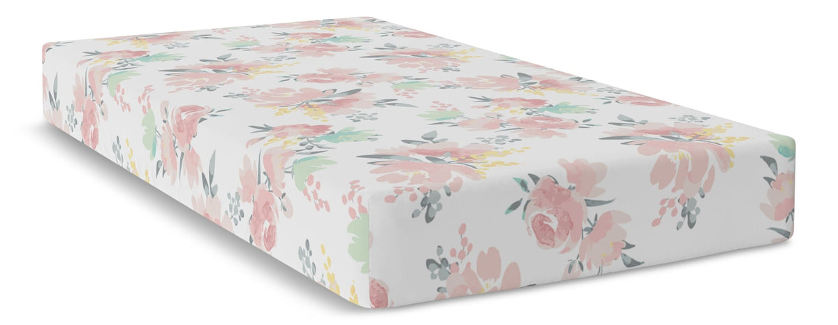 Fitted Percale Crib Sheet, Watercolour Blooms R6Q1 - product image 1