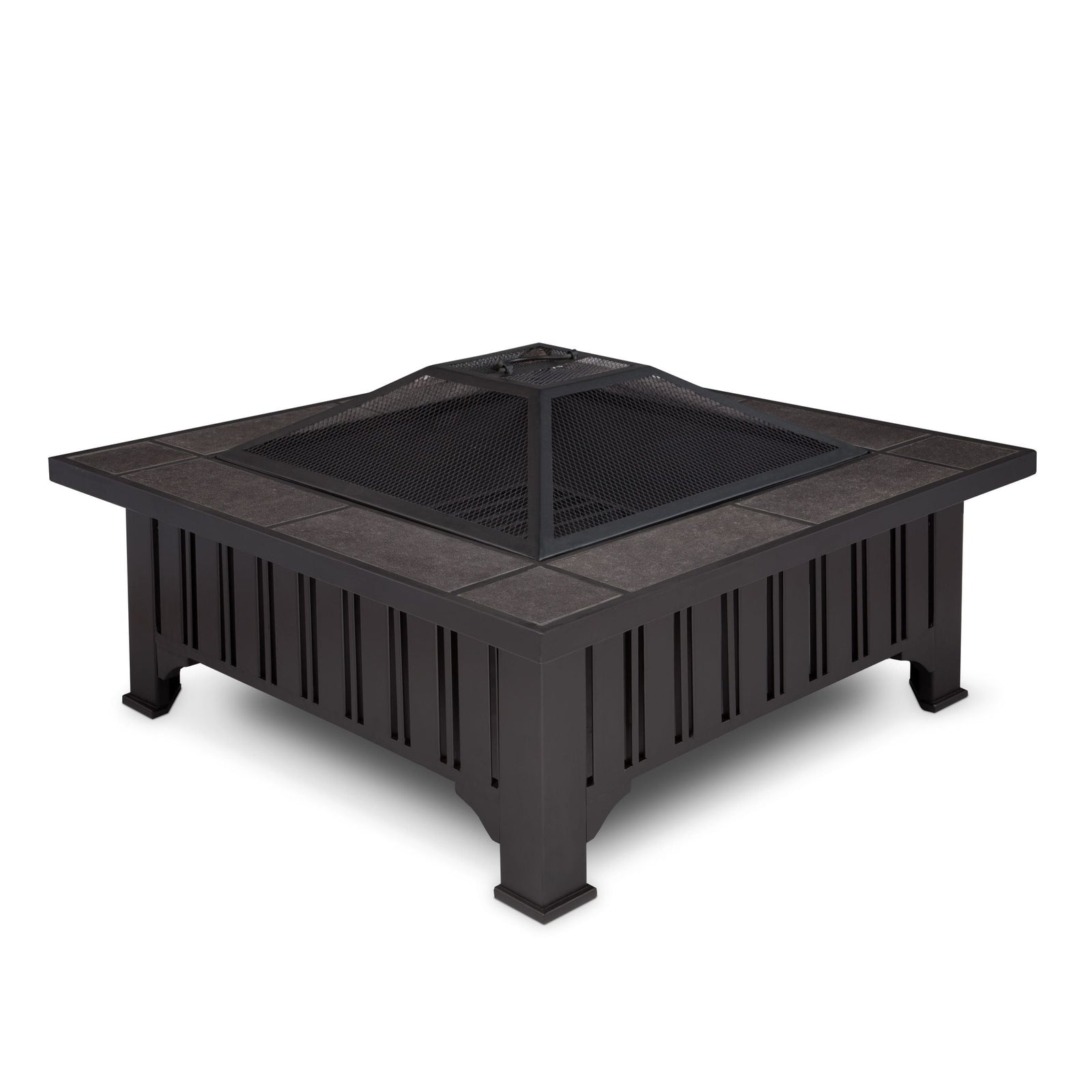 Square Wood Burning Fire Pit in Black, 34-in Q0B5 - product image 1
