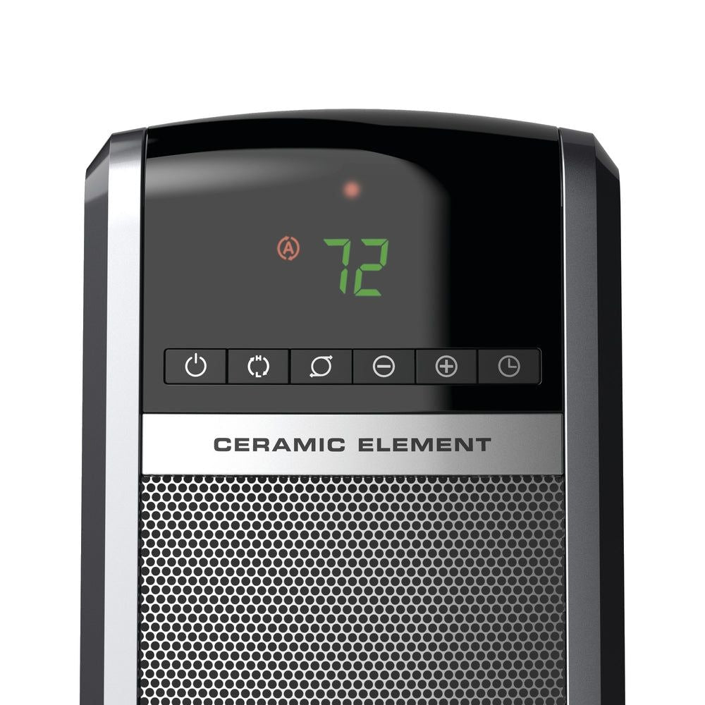1500W Digital Tower Ceramic Space Heater withRemote Control, 1500W, Black, 30-in P2U5 - product image 3