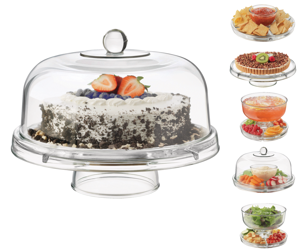 Selene 6-in-1 Server Cake Stand with Dome X5K1 - product image 8