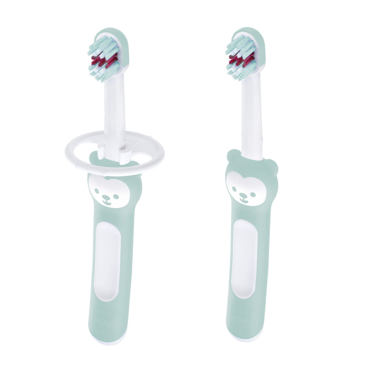 Baby Toothbrush with Safety Shield, Mint Green, 2-pk J5I1 - product image 1