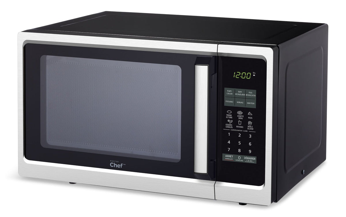 Countertop Microwave, 900 W, Black Stainless Steel, 0.9-cu-ft I3P7 - product image 1