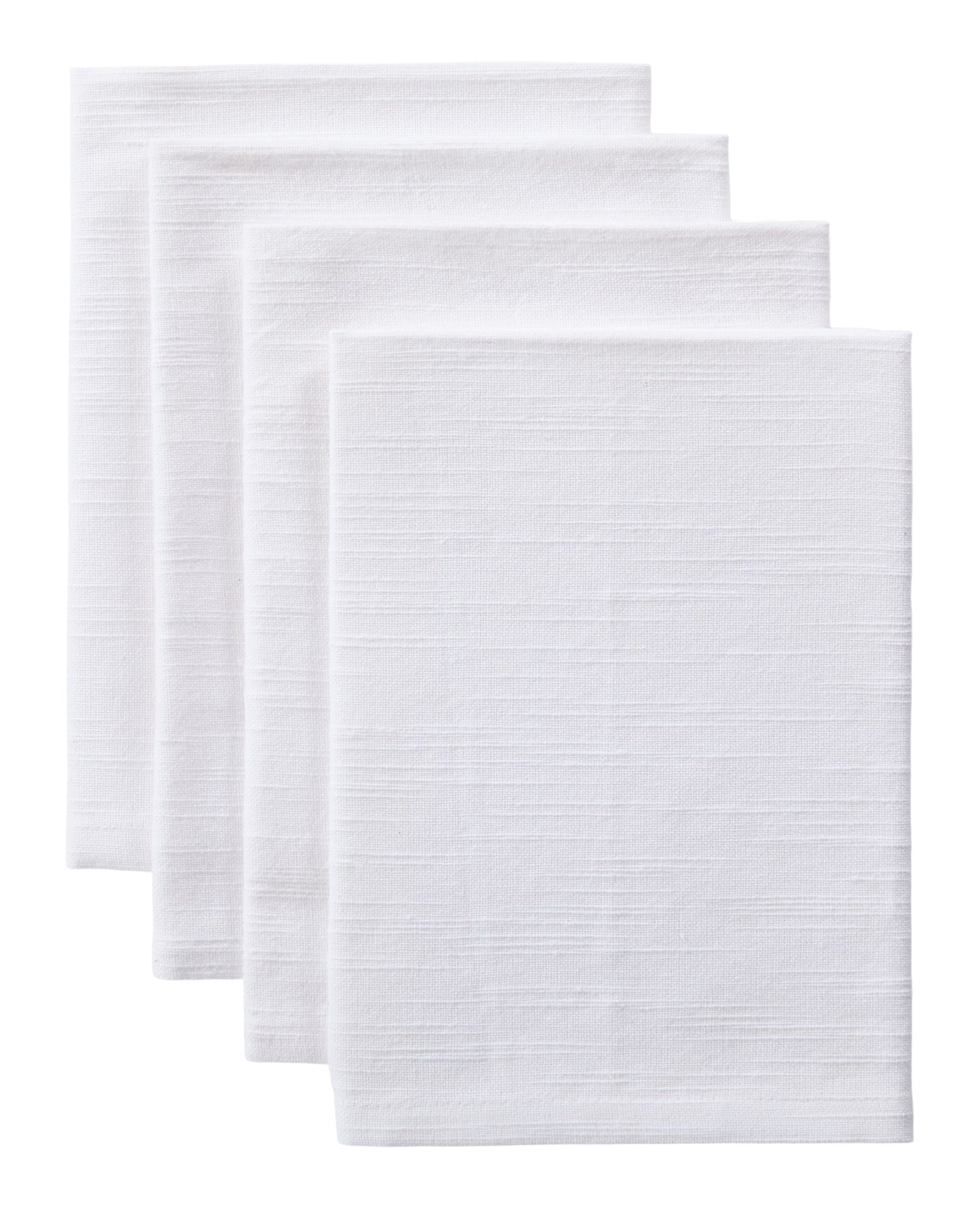 Essential Cotton Dining Napkins, White, 17-in, 4-pk M1L0 - product image 1