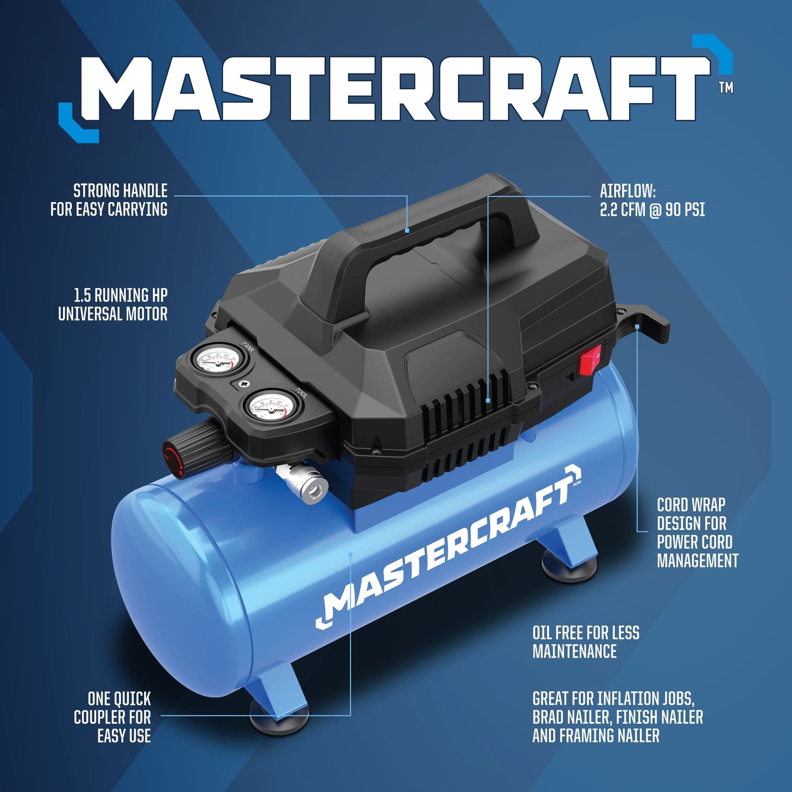 3-Gallon Electric Air Compressor Y5C0 - product image 3