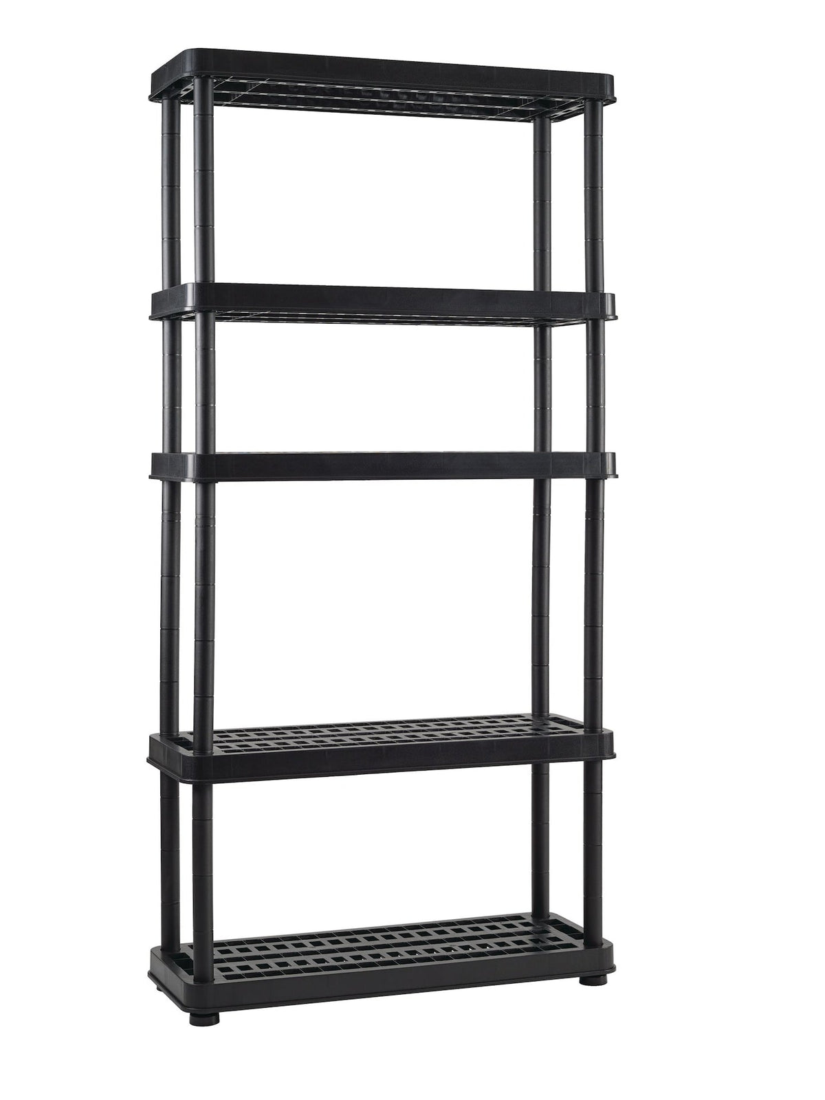 Adjustable 5-Shelf Resin/ Plastic Storage Rack/ Shelving Unit, 36 x 14 x 72-in Z5O7 - product image 3