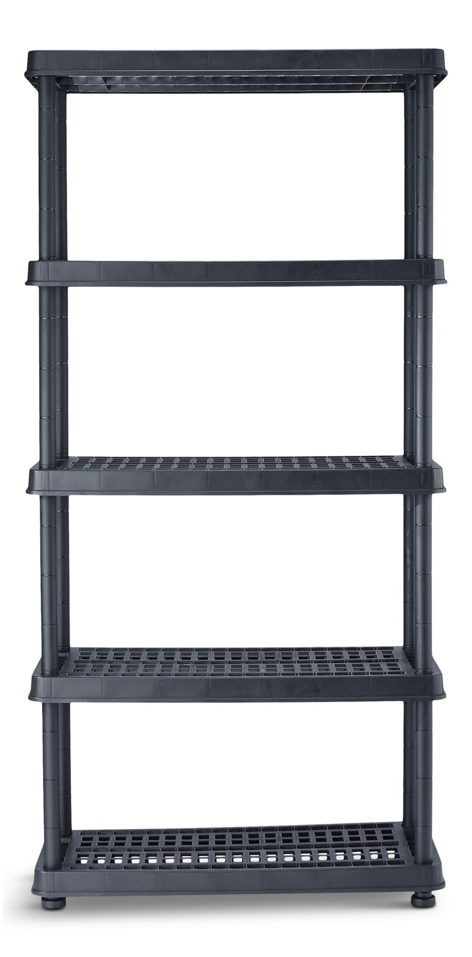 Adjustable 5-Shelf Resin/Plastic Storage Rack/Shelving Unit, 36 x 18 x 72-in L6K9 - product image 1