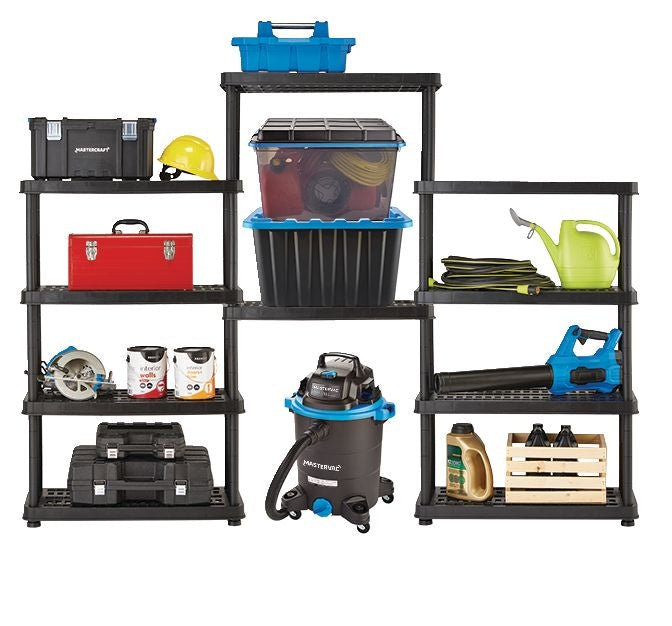 Adjustable 5-Shelf Resin/Plastic Storage Rack/Shelving Unit, 36 x 18 x 72-in L6K9 - product image 3