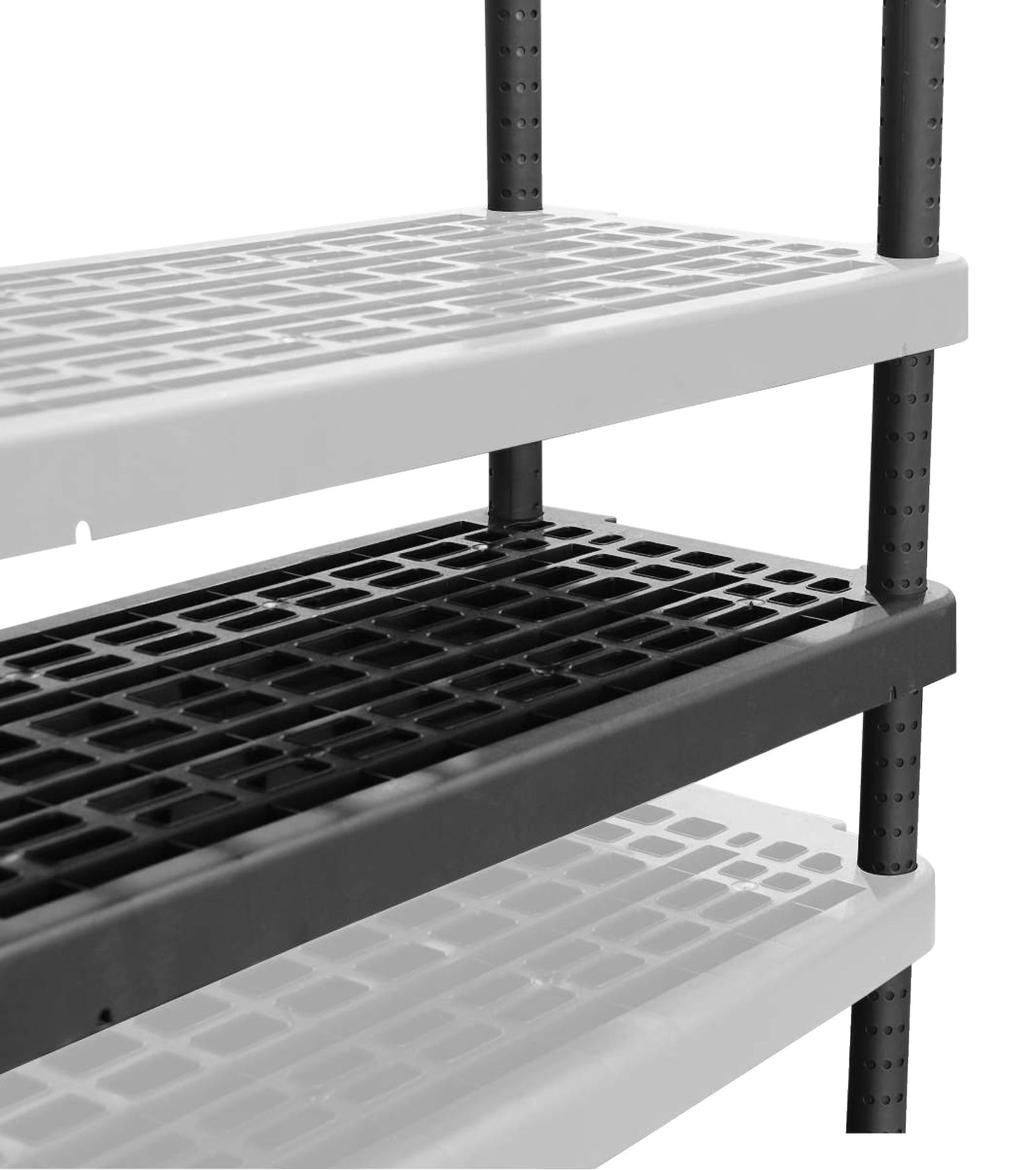 Adjustable 5-Shelf Resin/Plastic Storage Rack/Shelving Unit, 36 x 18 x 72-in L6K9 - product image 7