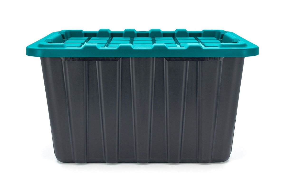 Heavy-Duty Storage Tote, 102-L, Teal S9U3 - product image 5