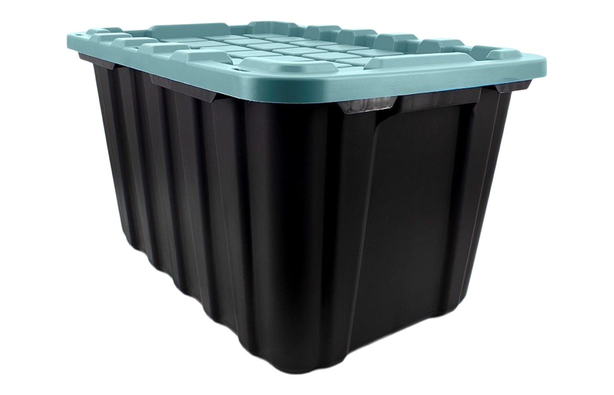 Heavy-Duty Storage Tote, 102-L, Teal S9U3 - product image 6