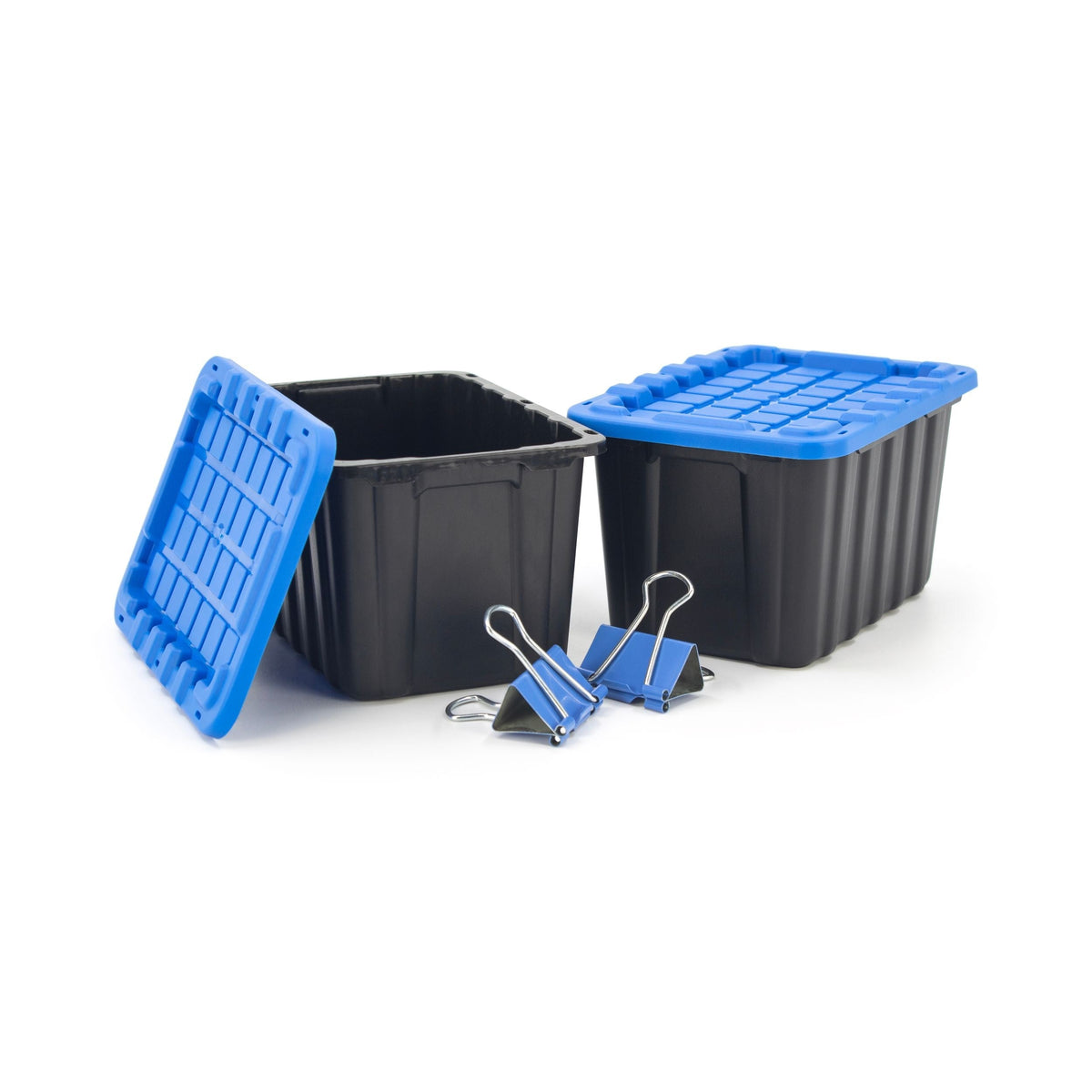 Tiny Heavy Duty Stackable Storage Tote with Lid, Black D7W0 - product image 8