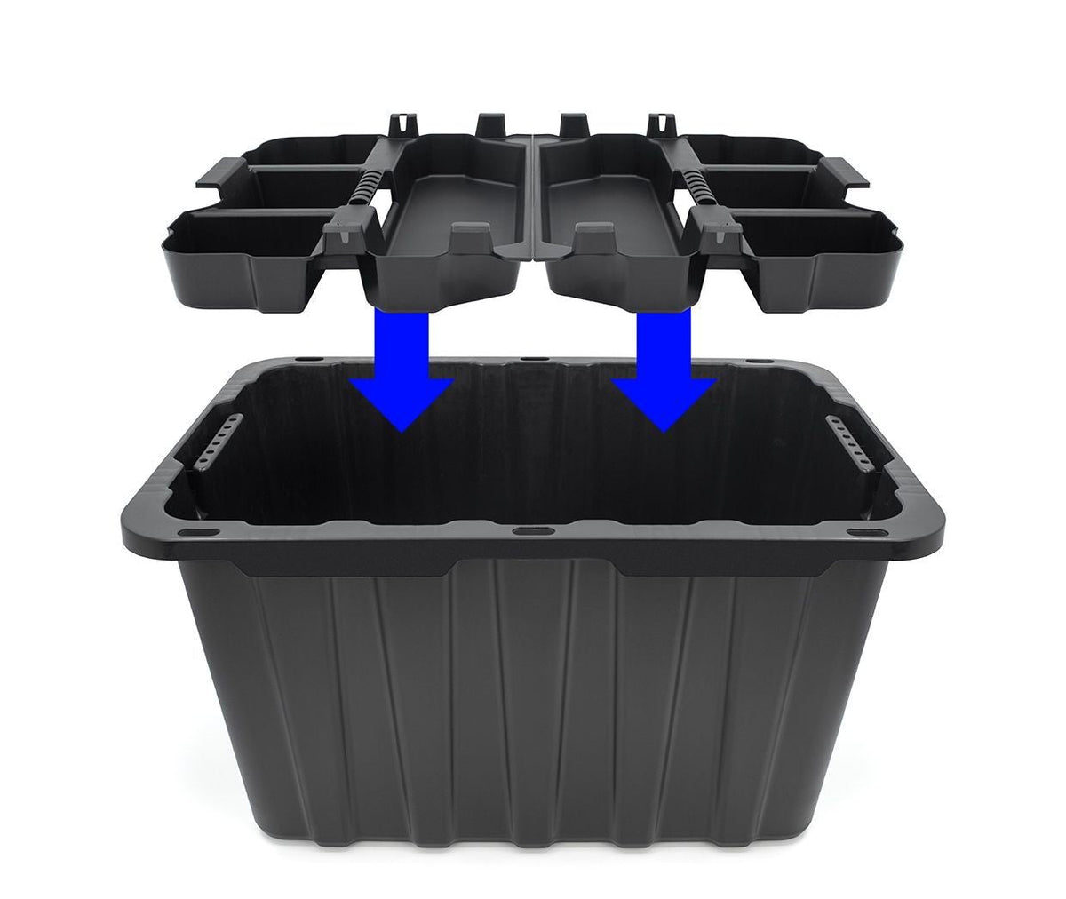 Tote Insert Tray with Carry Handle, Black, 2-pk G3K7 - product image 3