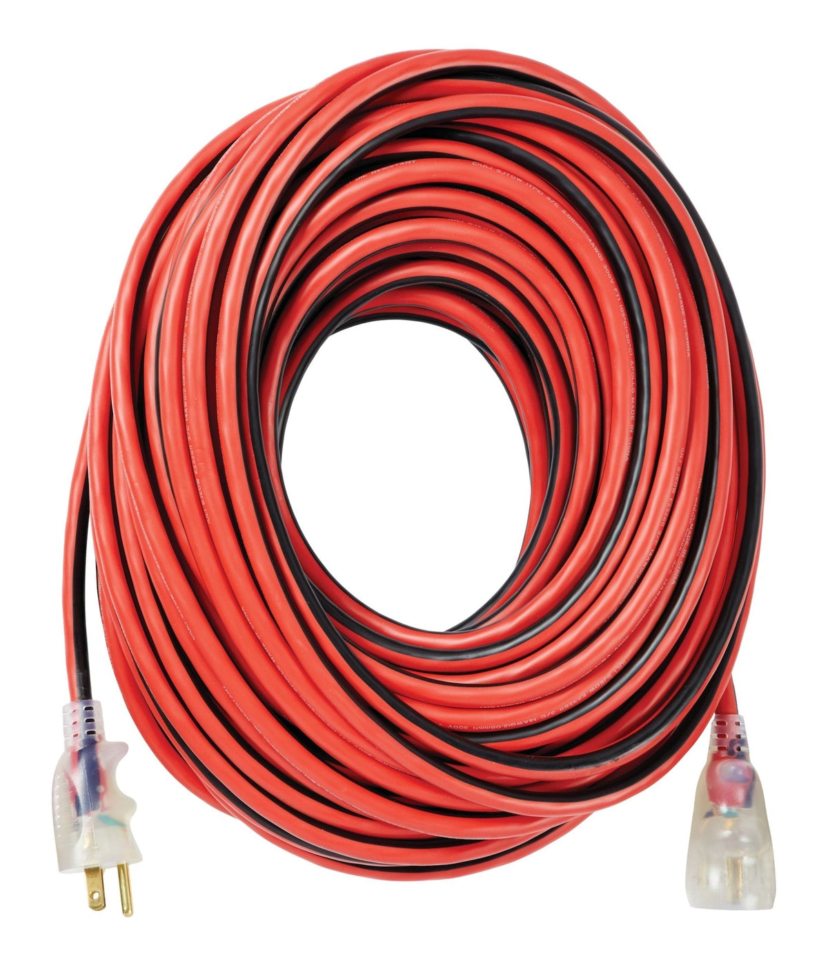 100-ft 14/3 Outdoor Extension Cord with Grounded Outlet, Lighted End and Locking Connector, Hi-Visibility S6M3 - product image 1