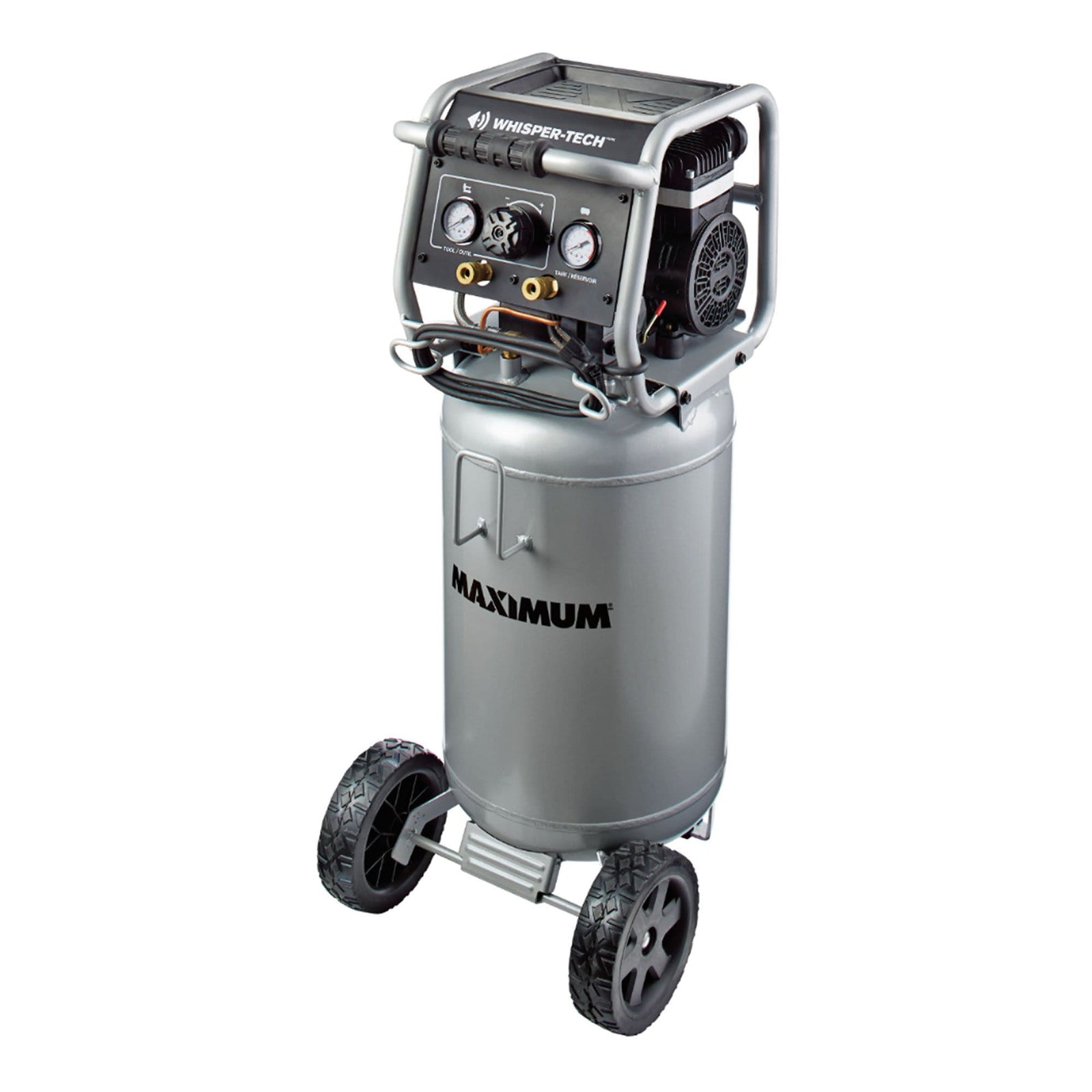 15-Gallon Oil-Free Quiet Portable Vertical Air Compressor with Top Tray B4N2 - product image 3