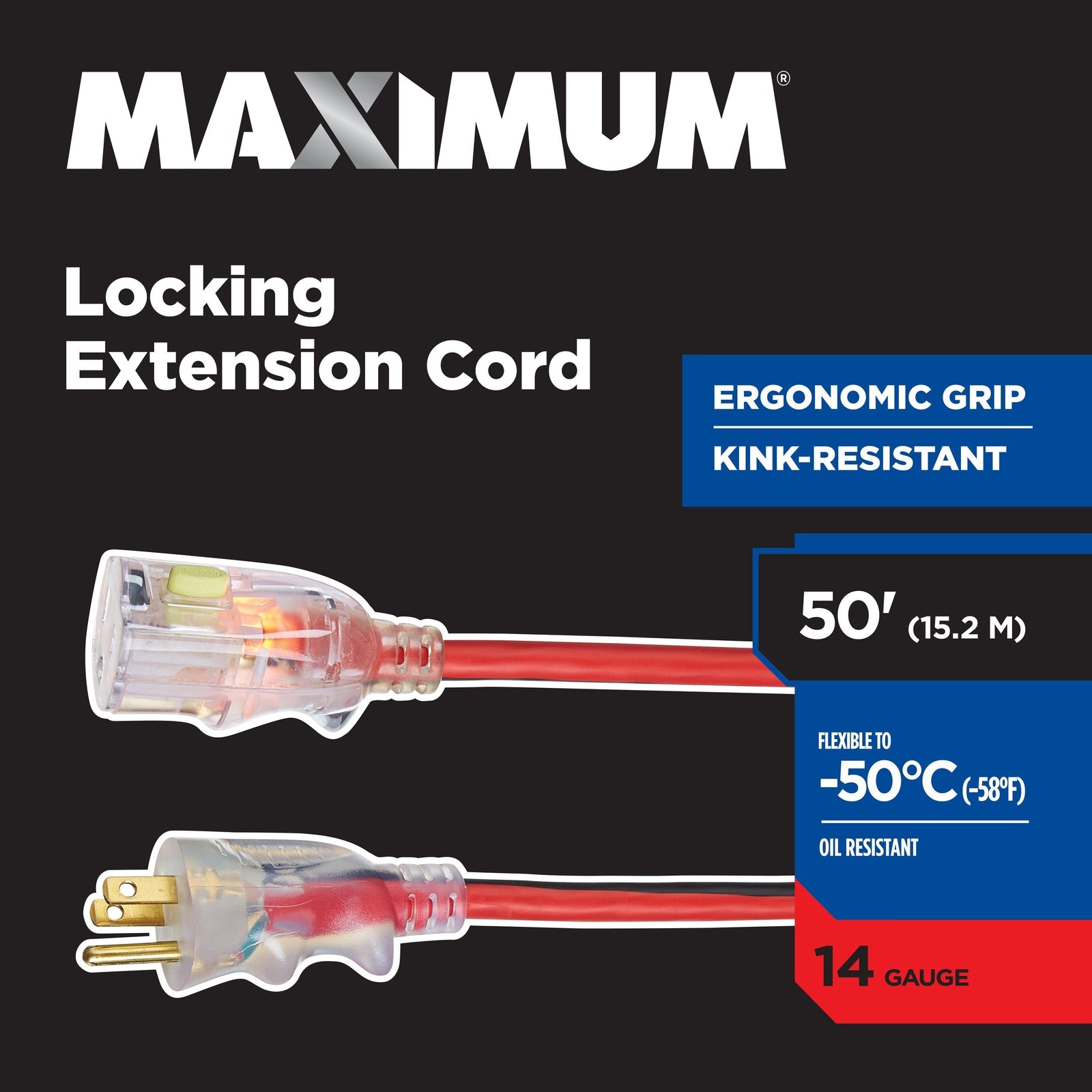 Outdoor Extension Cord with Power Indicator Light, 50-ft F8D6 - product image 4