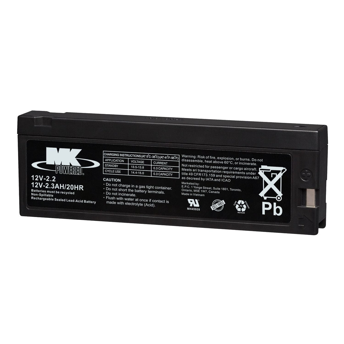 Battery 12-Volt 2.3 Ah SLA Battery P0O0 - product image 2