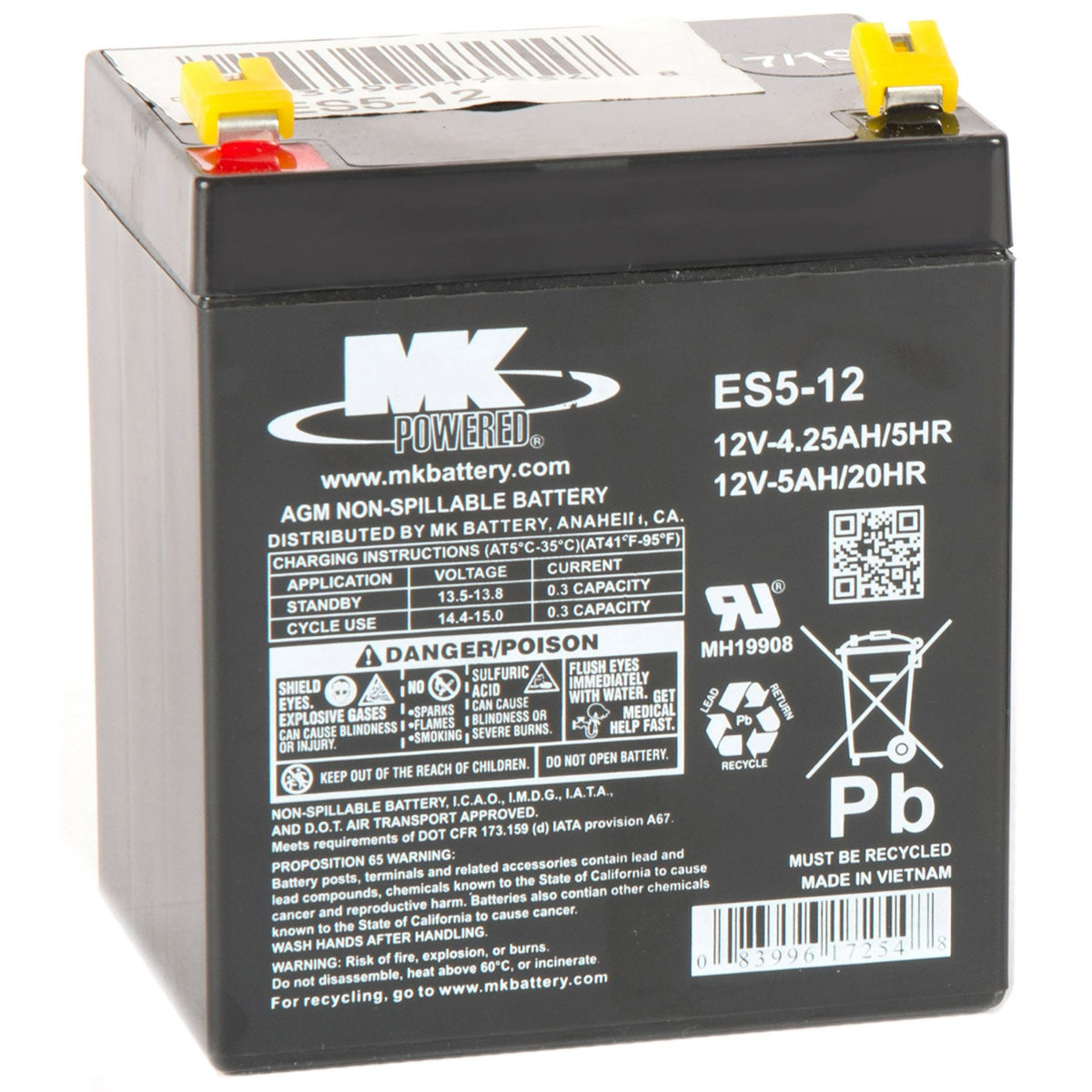 Battery 12-Volt 5 Ah SLA Battery, F2 Terminal Q0J7 - product image 3
