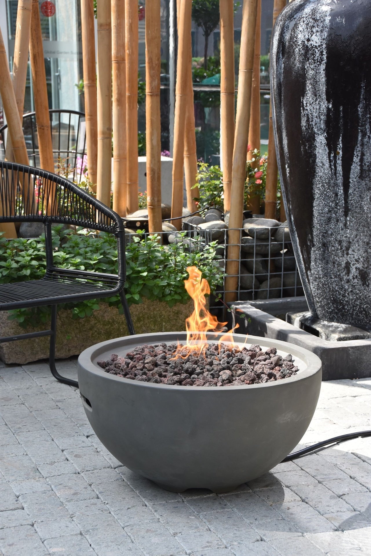 Nantucket Outdoor Gas-Fueled Fire Bowl, 40,000 BTUs, 27 x 27 x 14-in Q1M5 - product image 3