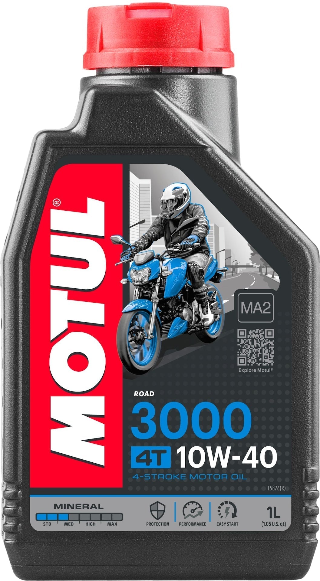 3000 4-Stroke 10W40 Mineral Motor Oil, 1-L J0L7 - product image 1