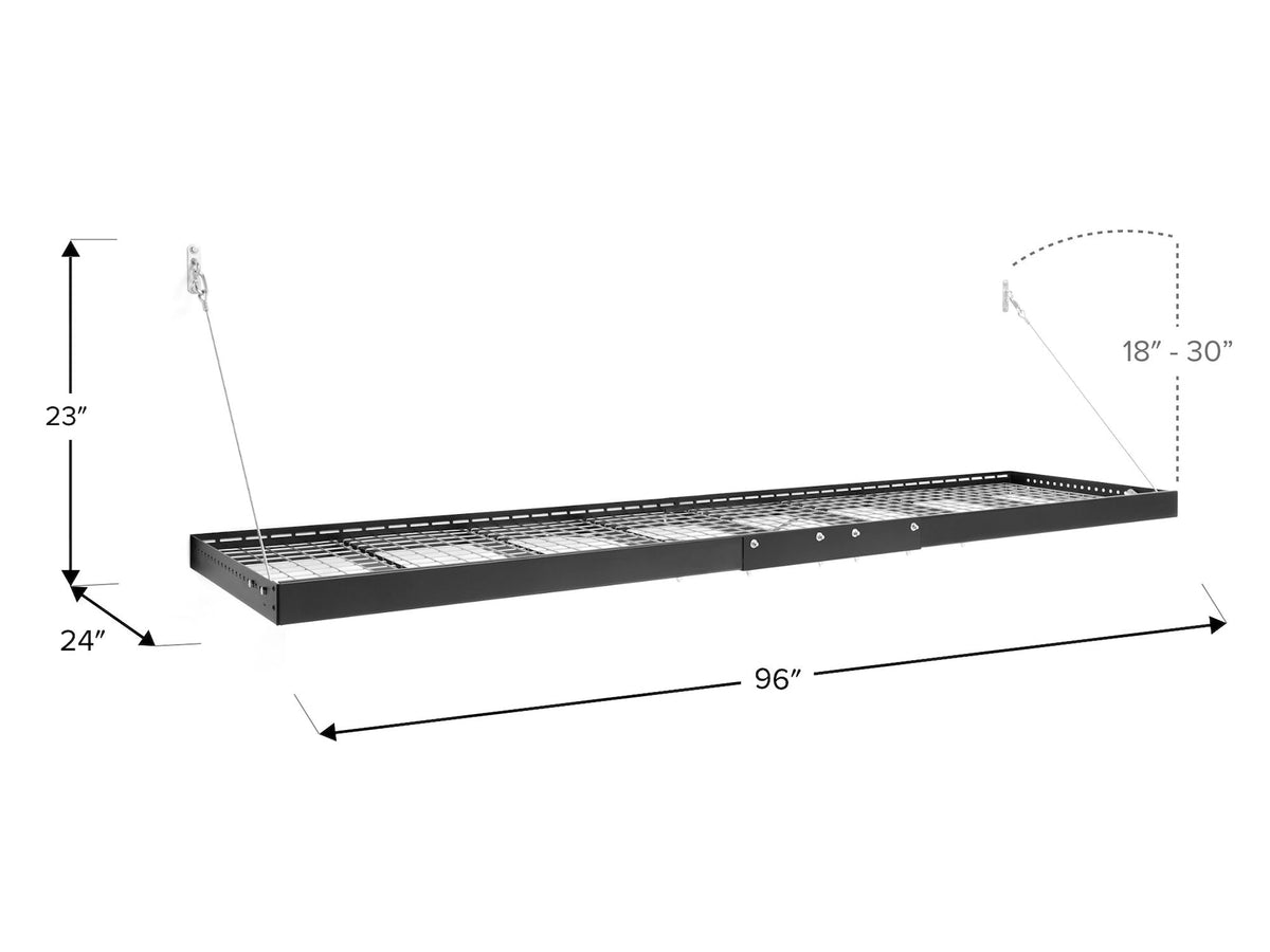 New Age Pro Series Wall Mounted Steel Shelf, 2-ft x 8-ft C6S4 - product image 3