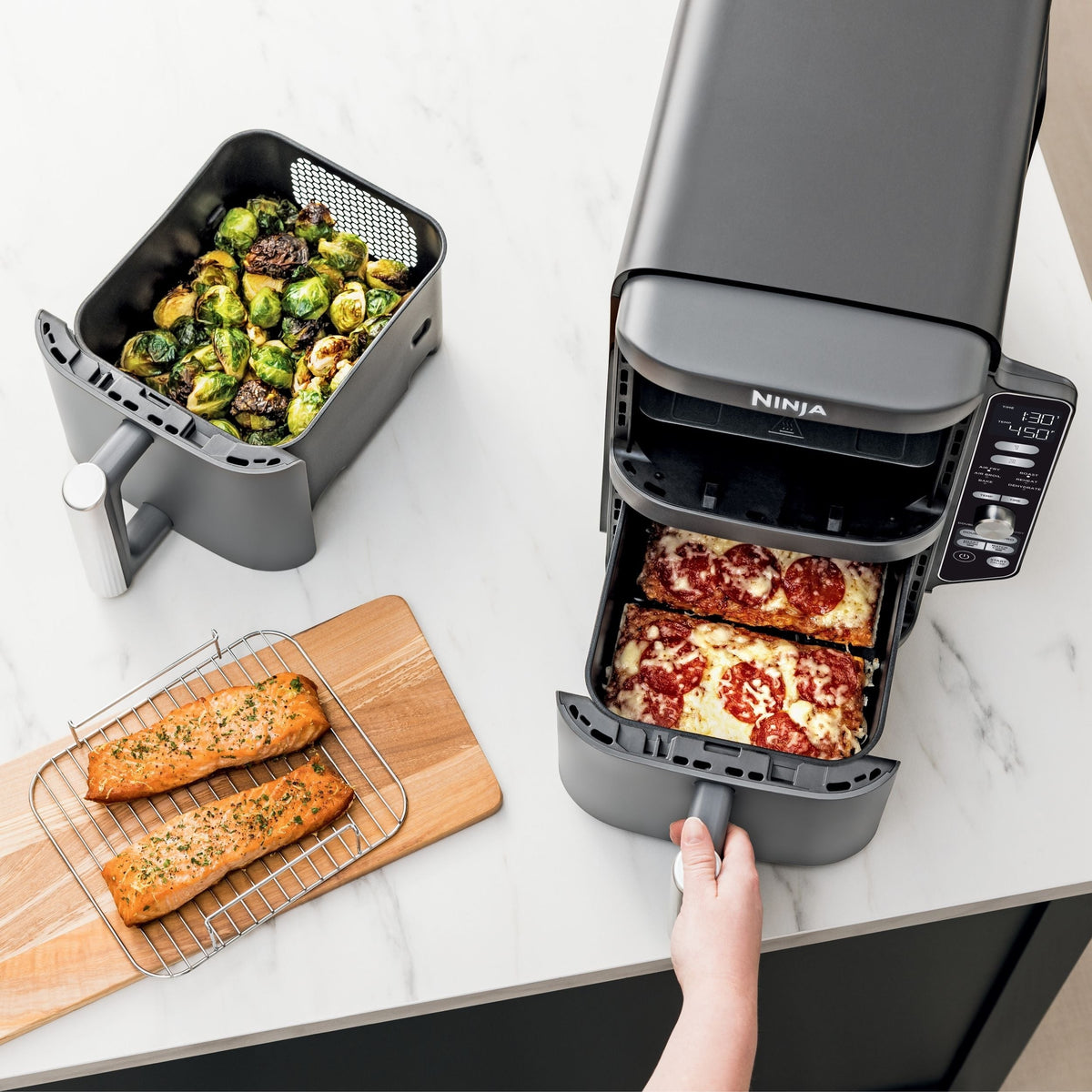 DoubleStack XL Multi-Rack Air Fryer with 2 Baskets & 6 Functions, 10-qt Y1J3 - product image 7