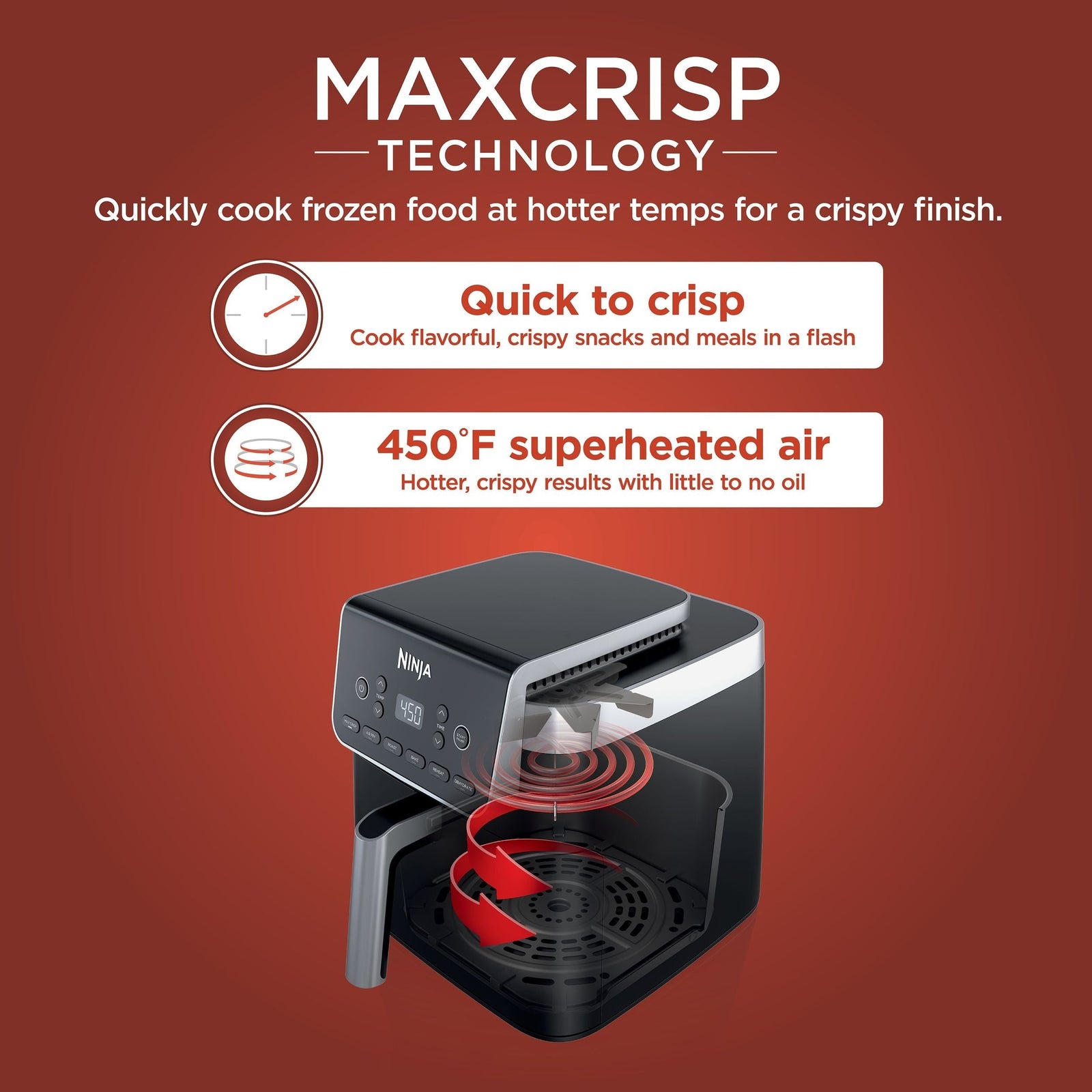 Pro XL 6-in-1 Air Fryer with Non-Stick Basket & Recipe Book, 6.5-qt C8W3 - product image 5