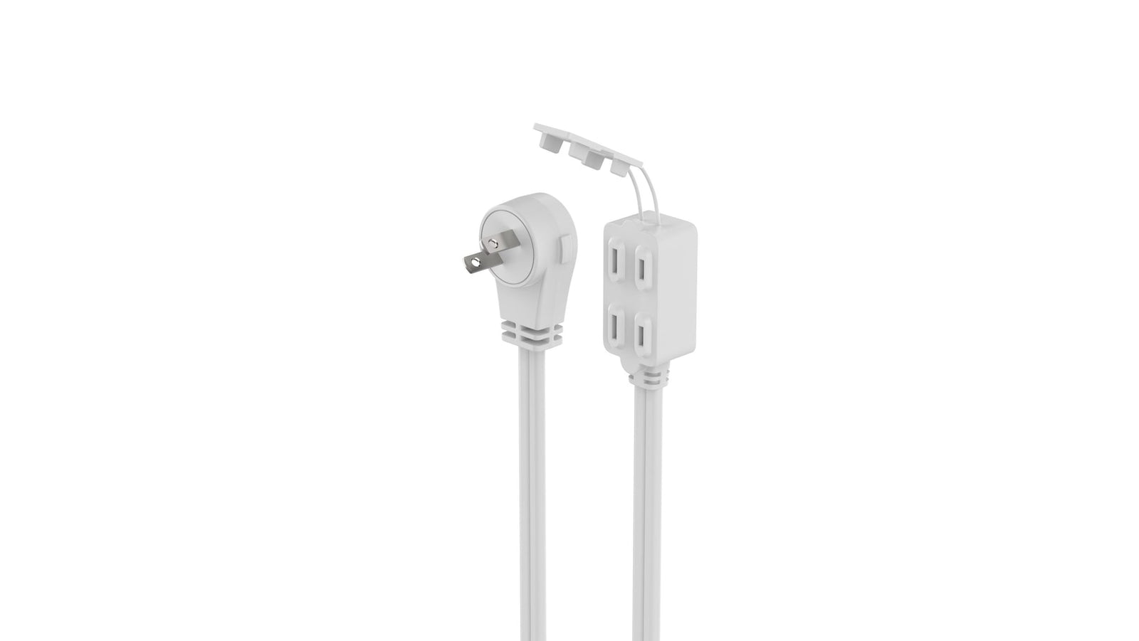 15-ft 16/2 Indoor Extension Cord, 3 Outlets, Flat Plug, White G8Y7 - product image 2