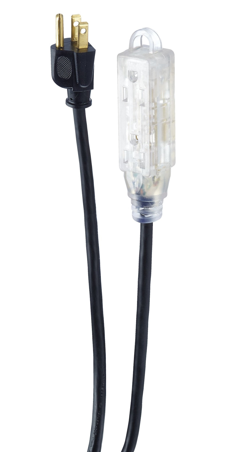 32-ft 10-in 14/3 Outdoor Extension Cord with 3 Grounded Outlets and Lighted End, Black Q5W6 - product image 5