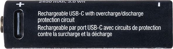 Advanced 2400 mAh USB C-Type Rechargeable Li-Ion Batteries, 2-pk U6Q8 - product image 7