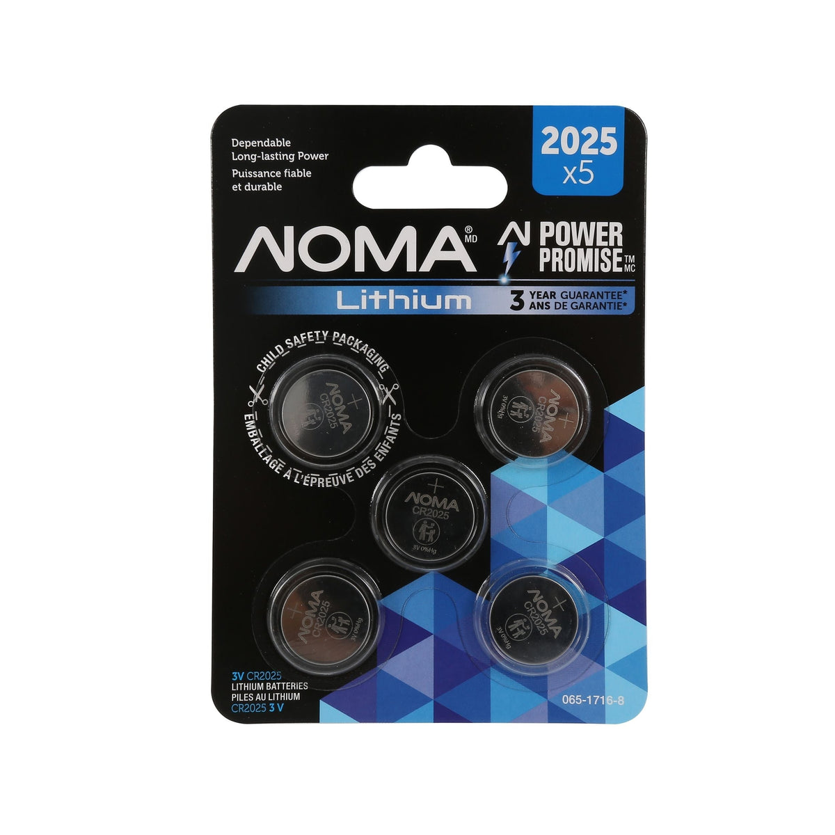 CR2025 3V / 3 Volt Lithium Coin Cell Batteries, Long Lasting, 5-pk Z6T7 - product image 1