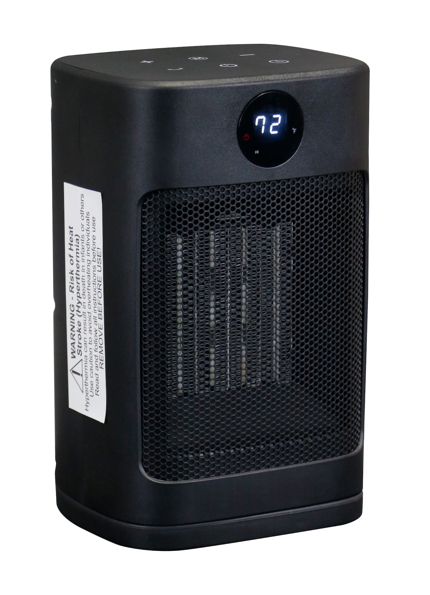 Digital Electric Personal Ceramic Heater with Remote, 1500W, Black S0L0 - product image 2