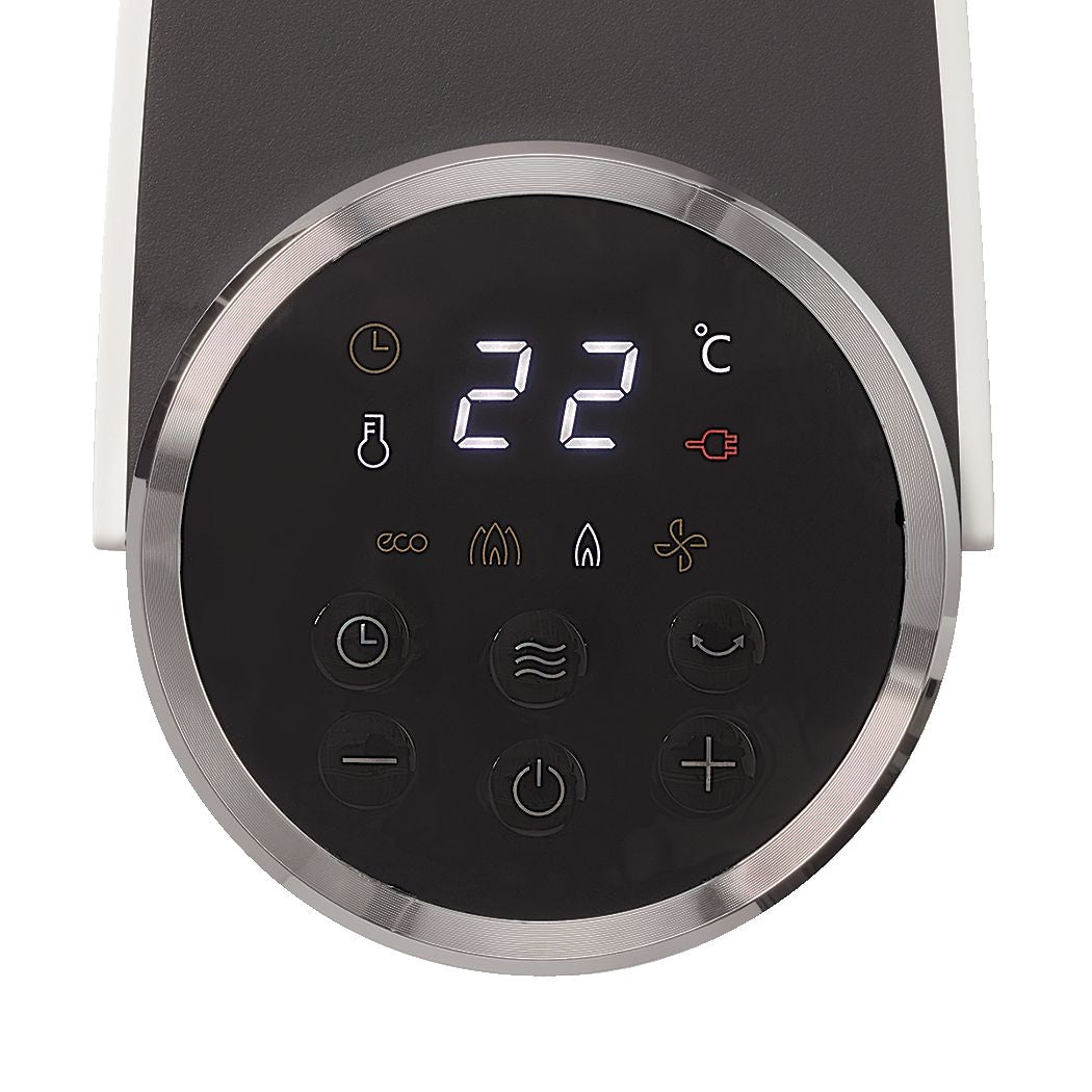 Digital Tower Ceramic Heater withRemote Control & Thermostat, 1500W, White, 24-in M8B8 - product image 2