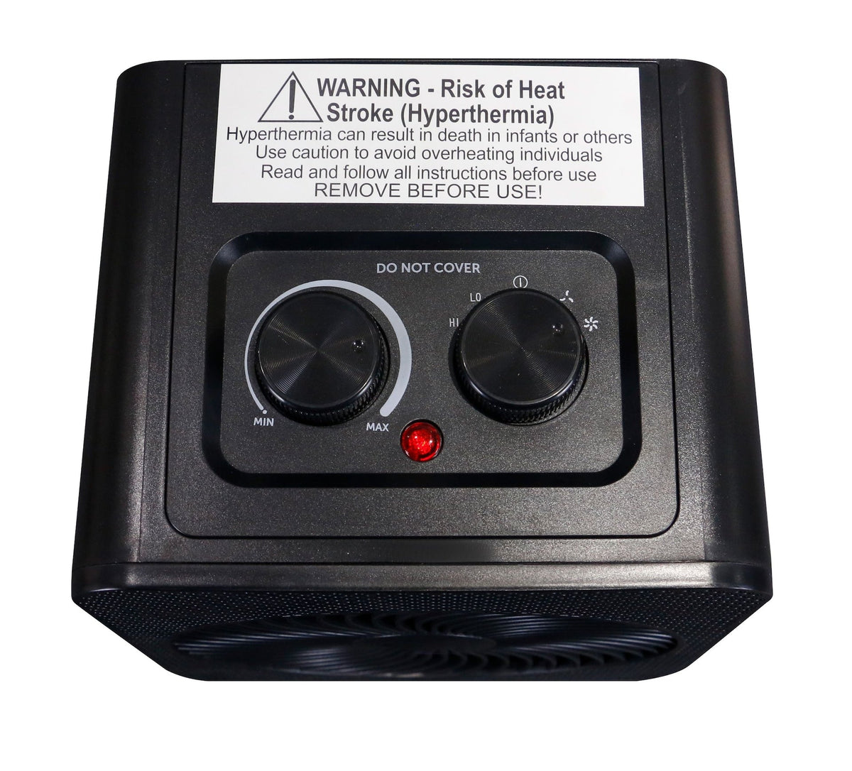 Portable 2-In-1 Personal Heater & Fan, 1500W, Black Z0E7 - product image 8