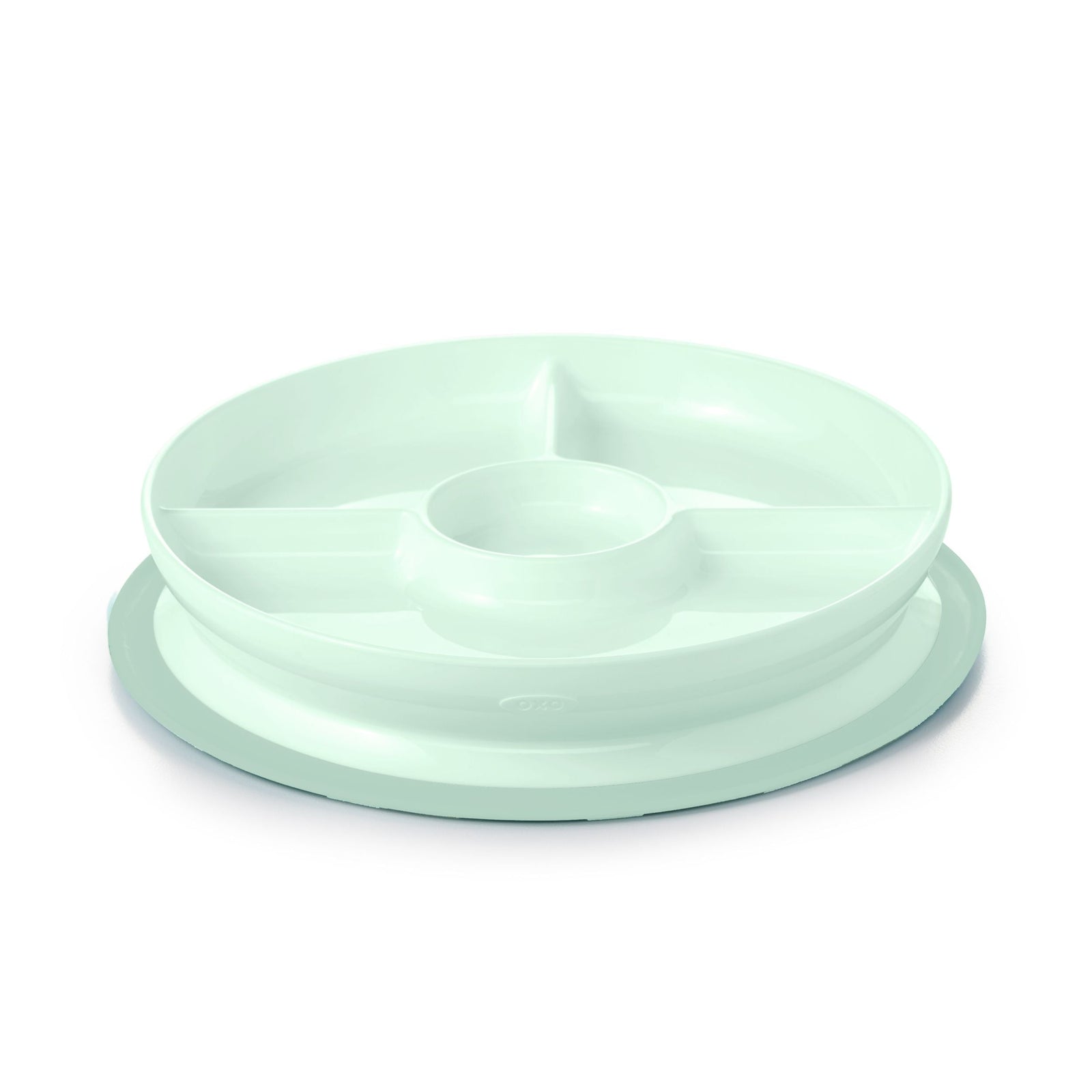 Tot Stick & Stay Divided Plate, Opal A3M8 - product image 1