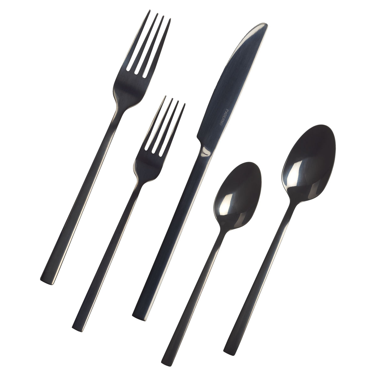 Belvedere Stainless Steel Flatware Set, Serves 4, 20-pc, Black D7D6 - product image 1