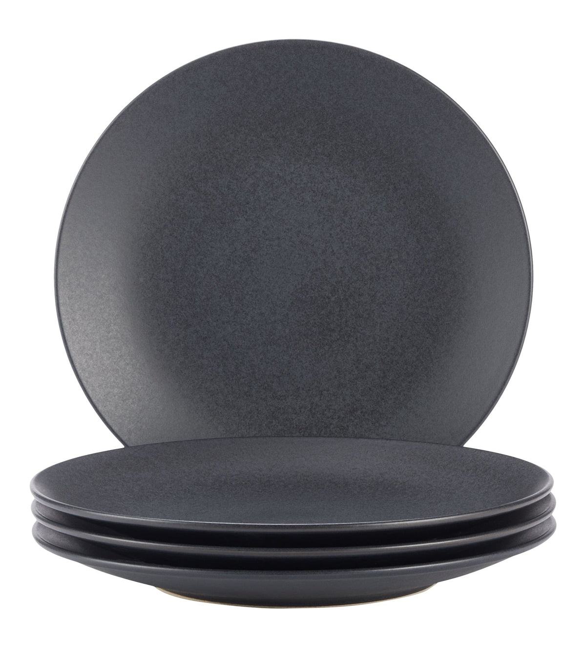 Dorset Stoneware Dinner Plate Set, Black Reactive, 4-pk, Oven Safe U6Q0 - product image 1
