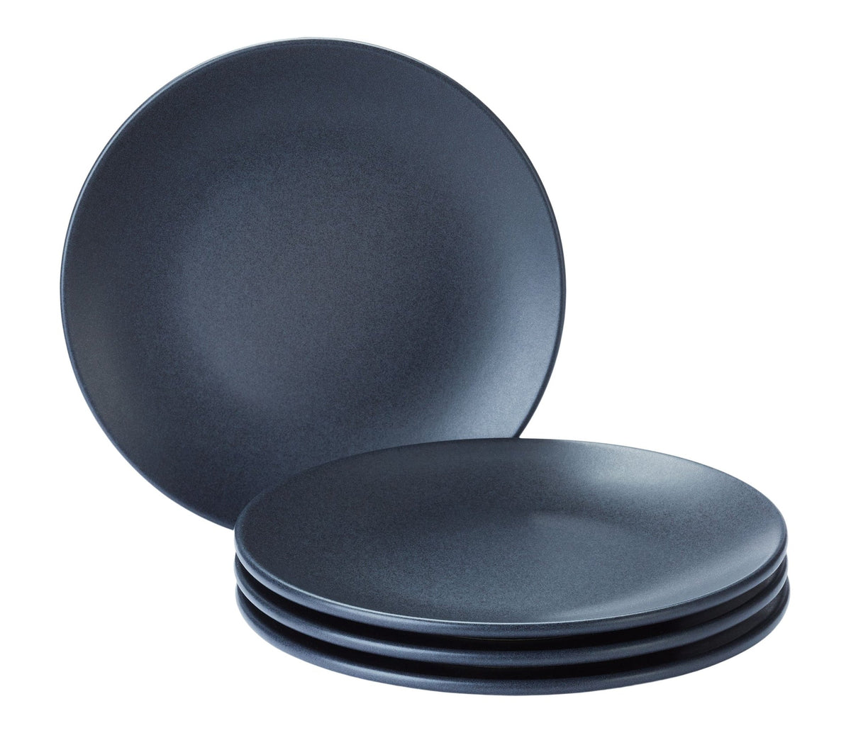 Dorset Stoneware Side Plate Set, Oven Safe, 4-pk, Black Reactive B5N0 - product image 1