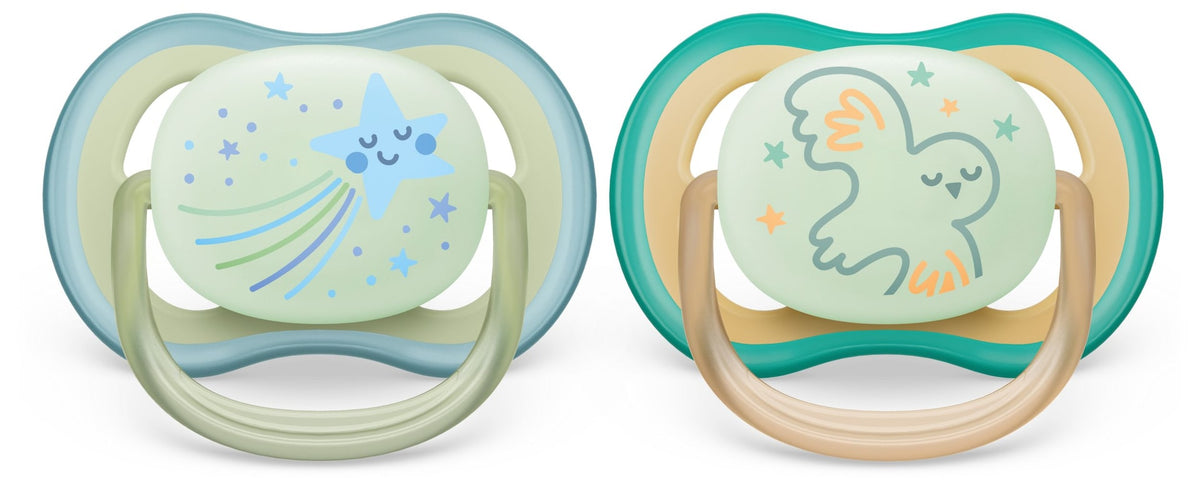 Ultra Air Pacifier, 0-6 Months, Smiling Star & Owl, 2-pk R0J3 - product image 1