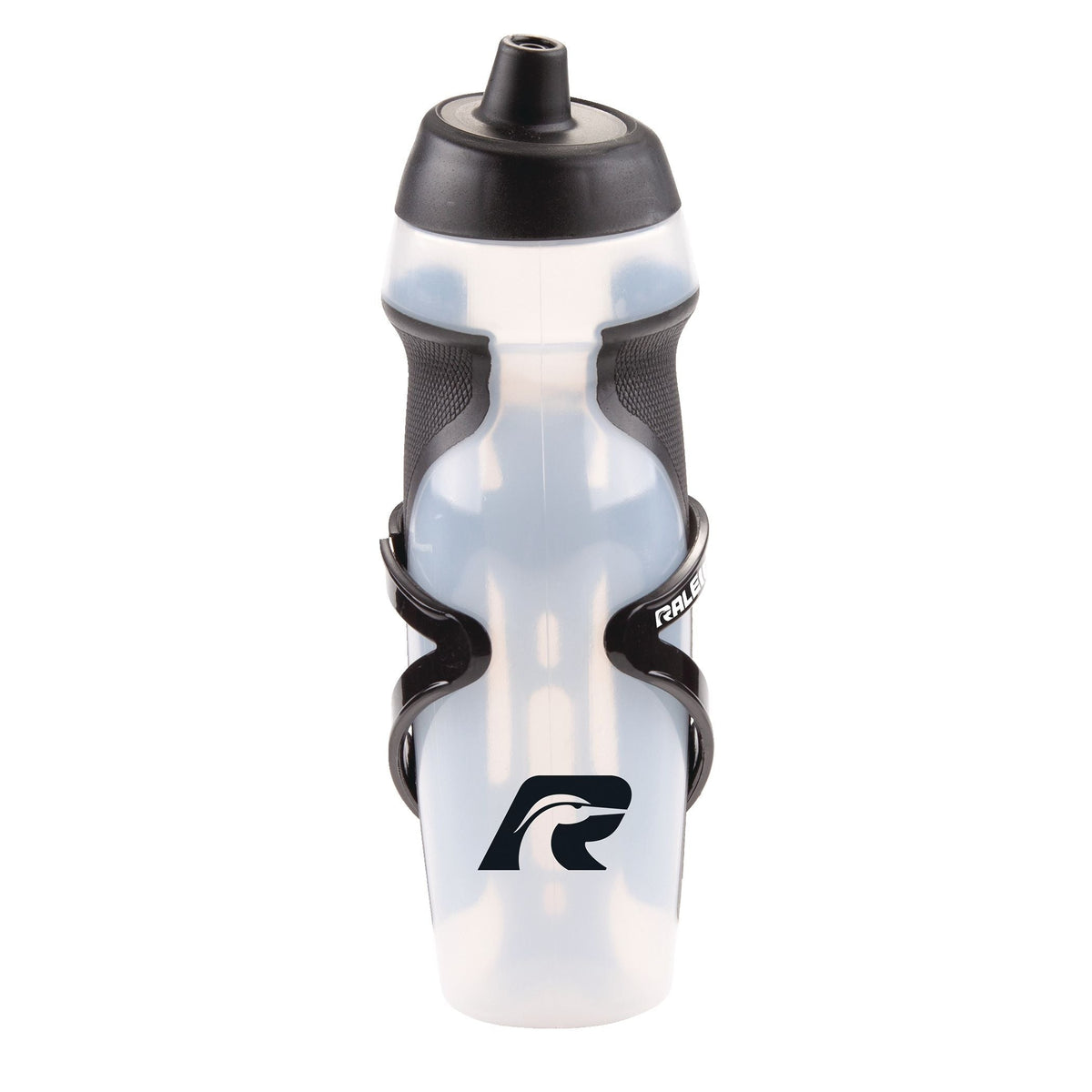 Easy-Squeeze Bike Water Bottle withCage/Holder, Transculent, 20.2-oz O2L5 - product image 1