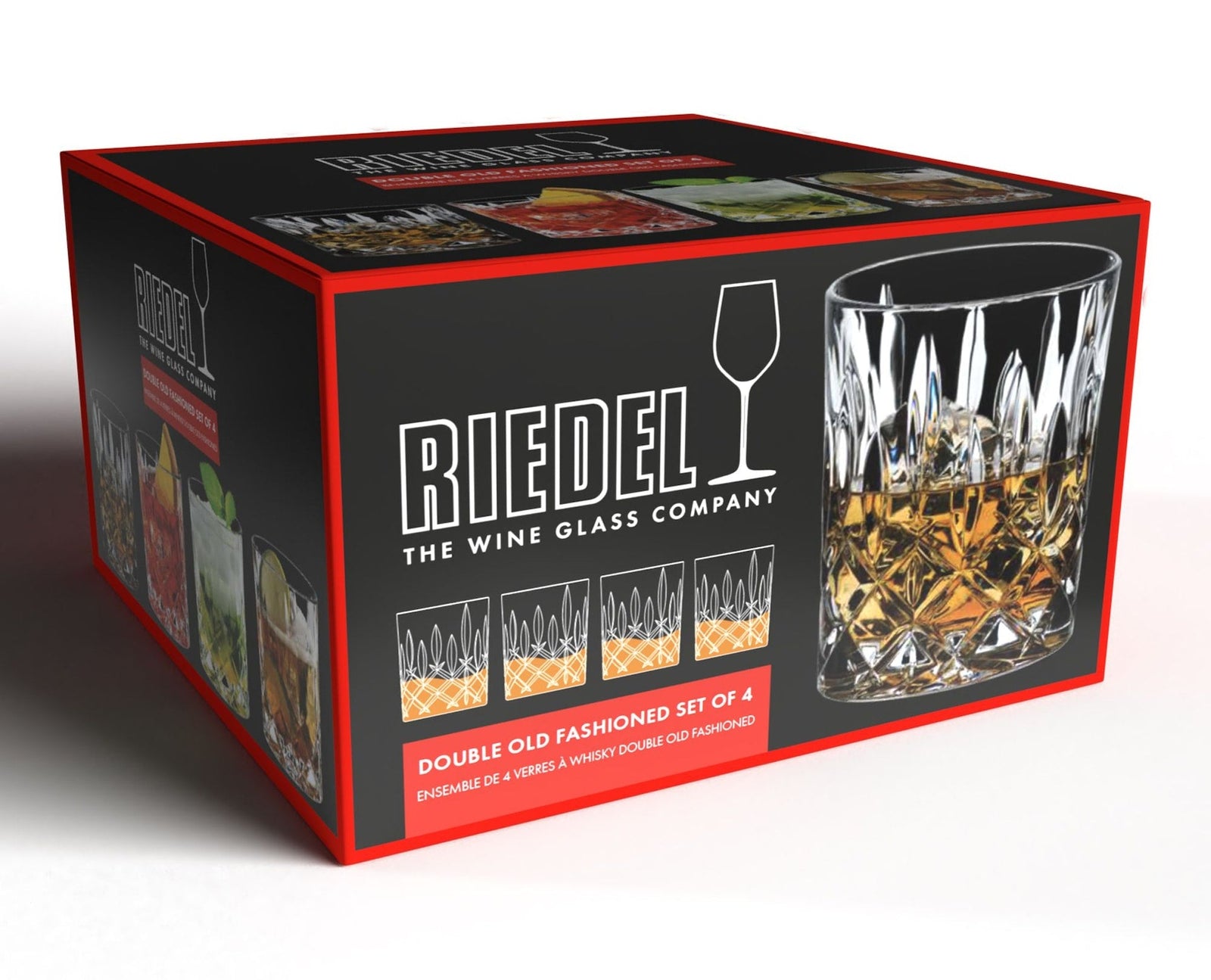 Double Old Fashioned (DOF) Glass Whiskey Tumbler, Clear, 10.4-oz, 4-pk R2N6 - product image 2