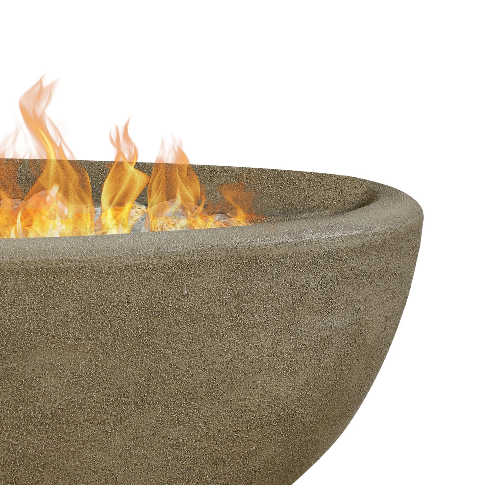 Oval Concrete Propane Fire Pit in Glacier Gray, 48-in G8H3 - product image 2