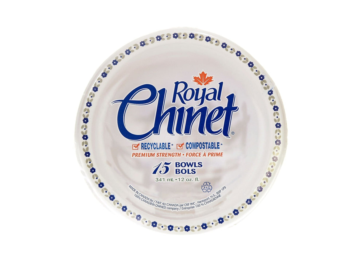 Chinet Disposable Paper Bowls, 11.5-oz, 15-pk Q7B9 - product image 1