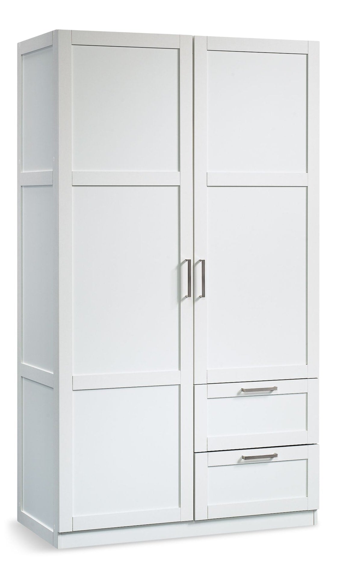 2 Door 2 Drawer Wardrobe, White V3Y6 - product image 1