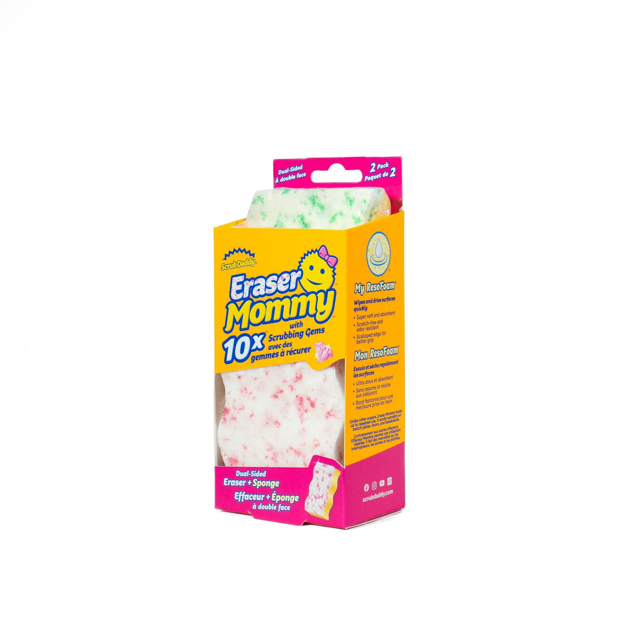 Eraser Mommy All-Purpose Cleaning Sponge/Scrubber, 2-pk G8Z0 - product image 1
