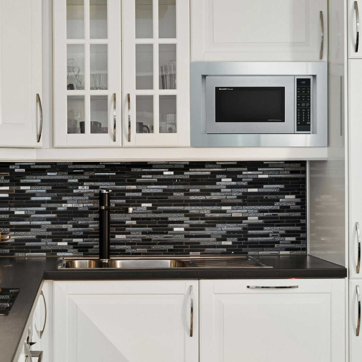 Built-in Microwave Oven Trim Kit, 27-in, for SMC1585KS W9H8 - product image 3
