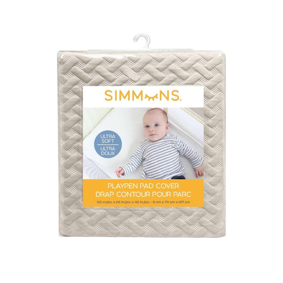 Playpen Ultra Soft Pad Cover, Sand, 42-in W2M7 - product image 1