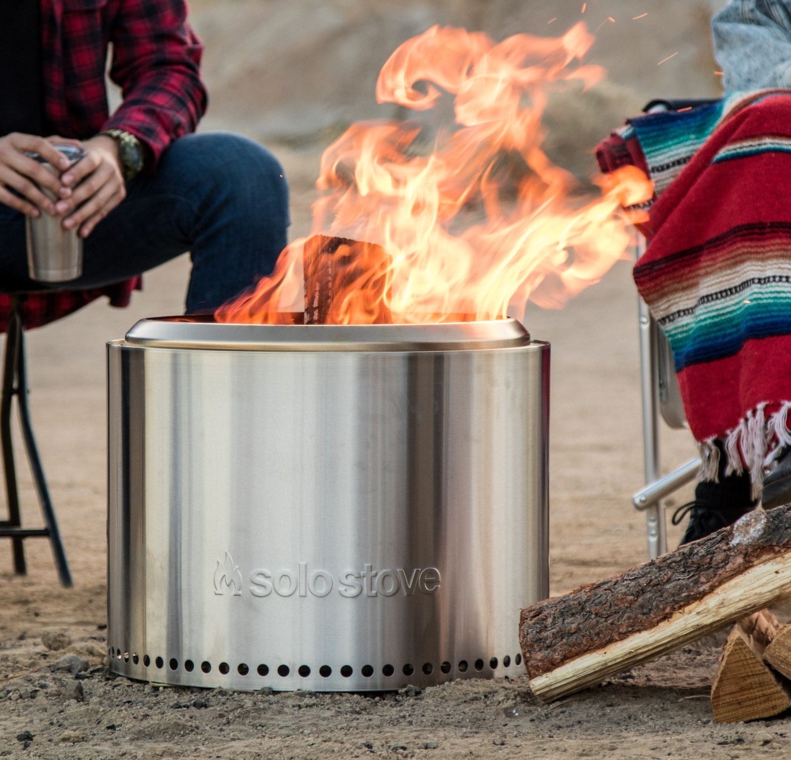 Stove Stainless Steel Smokeless Bonfire Fire Pit with Removable Ash Pan, 19.5 x 14-in A1P1 - product image 7