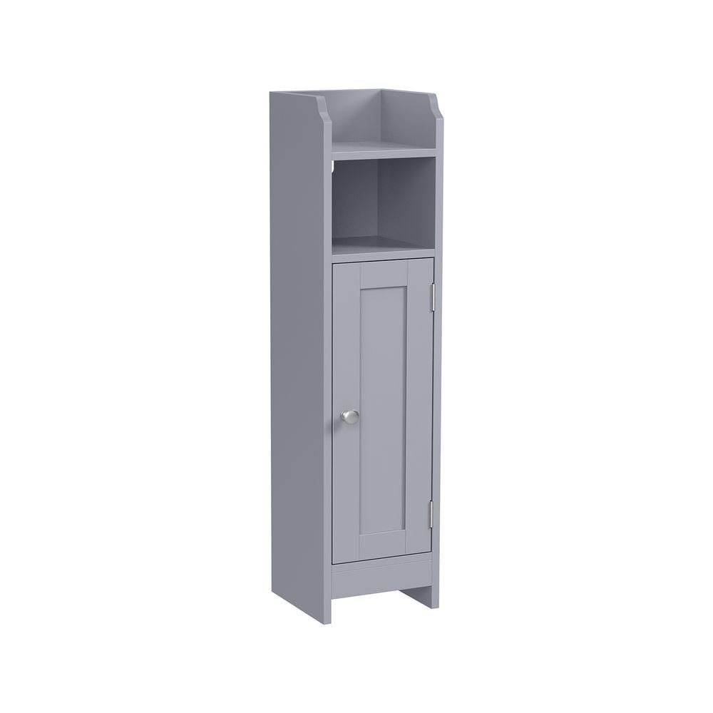 Home 6-Tier Dove Grey Cabinet with 5 Adjustable Shelves O3S6 - product image 1