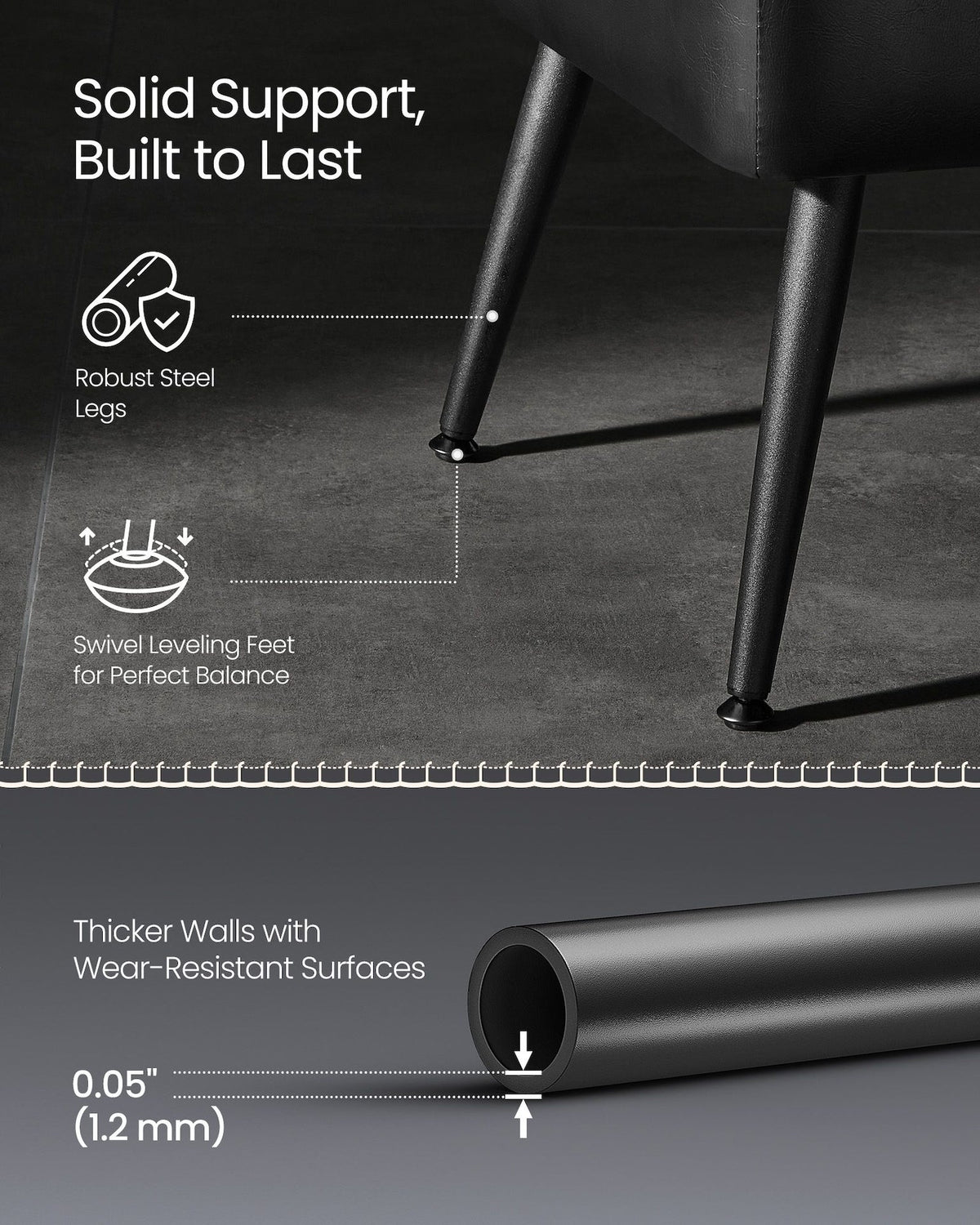 Home Mid-Century Ink Black Ottoman Storage Bench B5I0 - product image 7